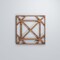 Ekena Millwork Extra Small Buxton Decorative Fretwork Wood Wall Panels, Walnut, 7 3/8"W x 7 3/8"H x 3/8"T WALW08X08X0375BUXWA - alternate 4